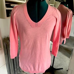 Talbots pink sweater XS